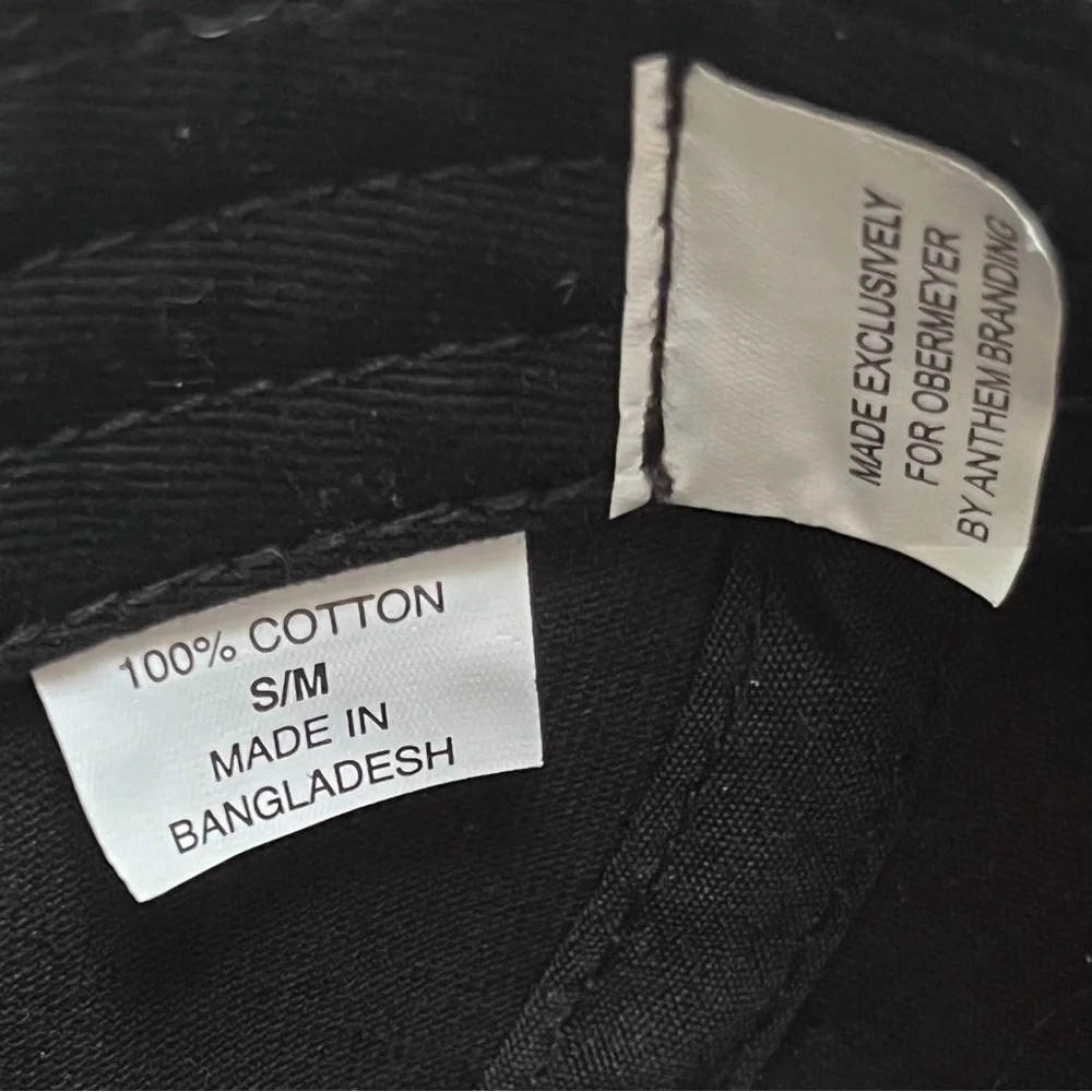 Obermeyer Black Flat Bill Hat w/Ear Flaps x Crooked Stave Cotton Small/Medium - Picture 10 of 10